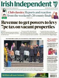 Portada de Irish Independent (Irlanda)