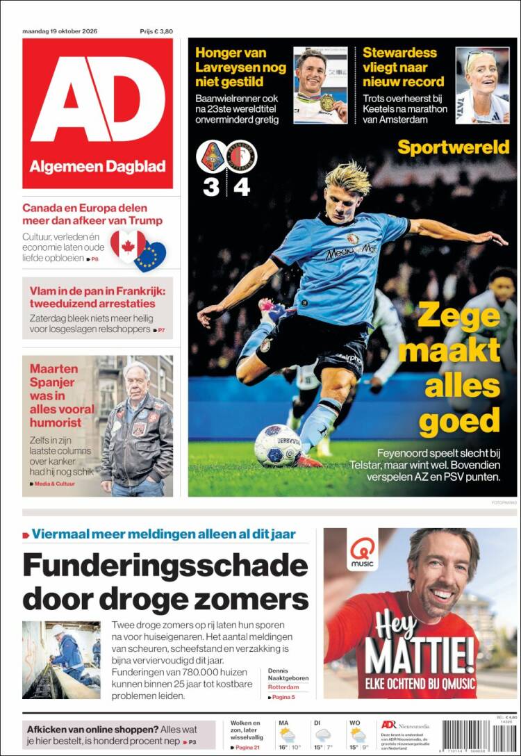 Portada de AD (Netherlands)