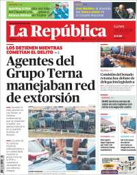 Portada de La Republica (Peru)