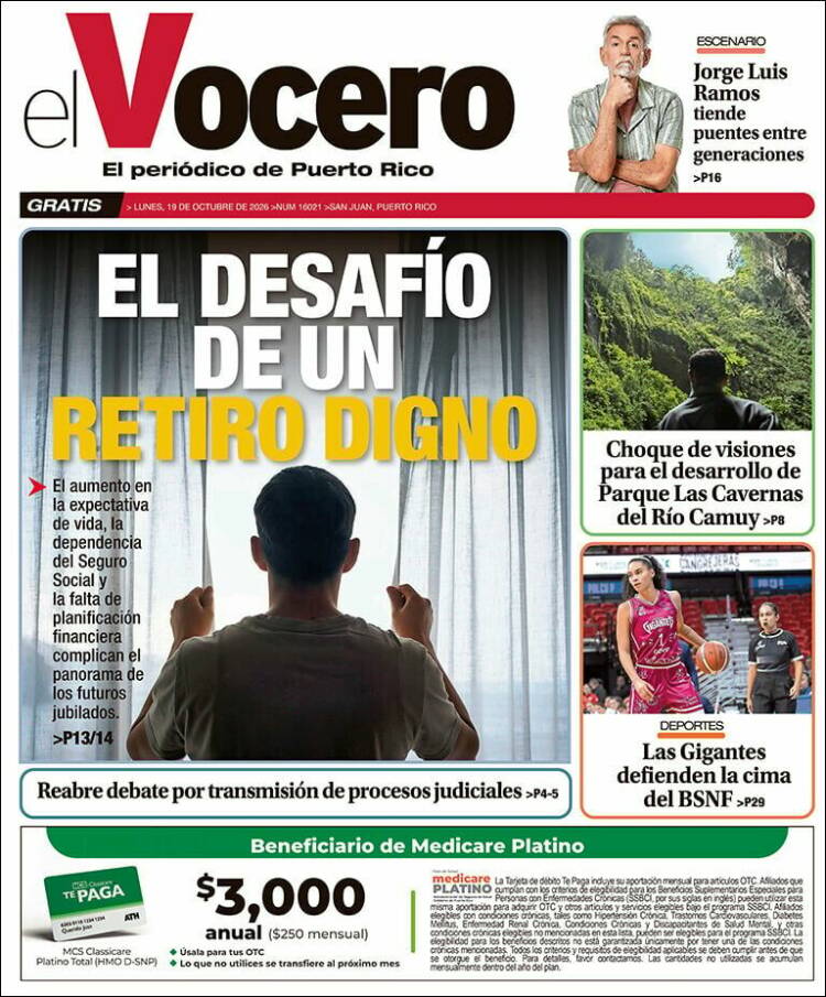 Portada de Vocero (Puerto Rico)