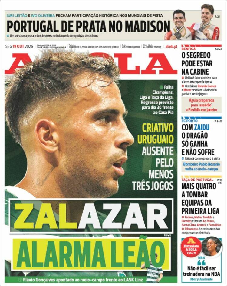 Portada de A Bola (Portugal)
