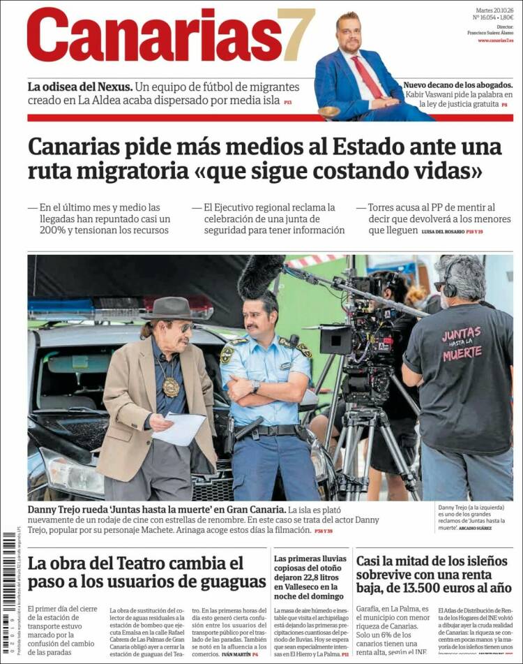 Portada de Canarias 7 (Espa&ntilde;a)