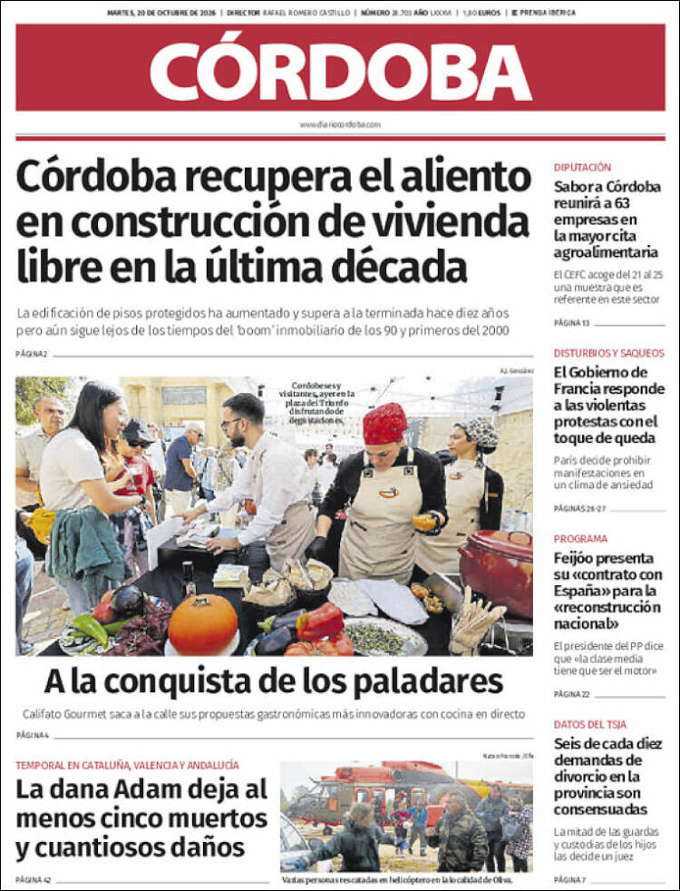 Portada de Diario de Córdoba (Espa&ntilde;a)