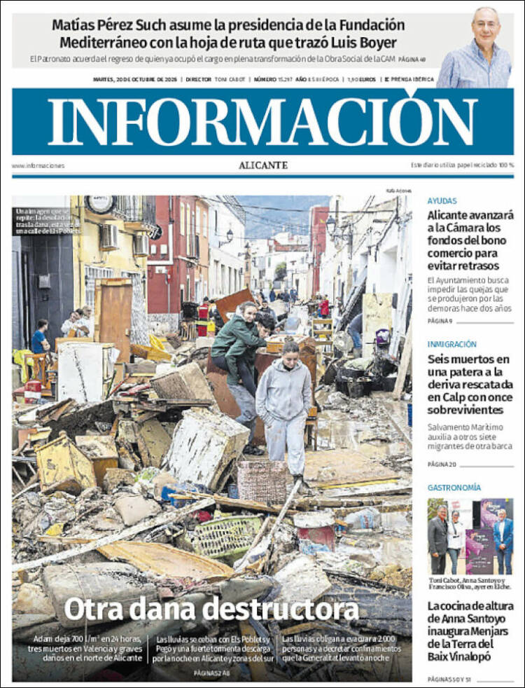 Portada de Diario Información (Espa&ntilde;a)