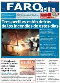 Portada de El Faro de Melilla (Espa&ntilde;a)