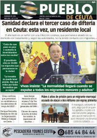 Portada de El Pueblo de Ceuta (Espa&ntilde;a)
