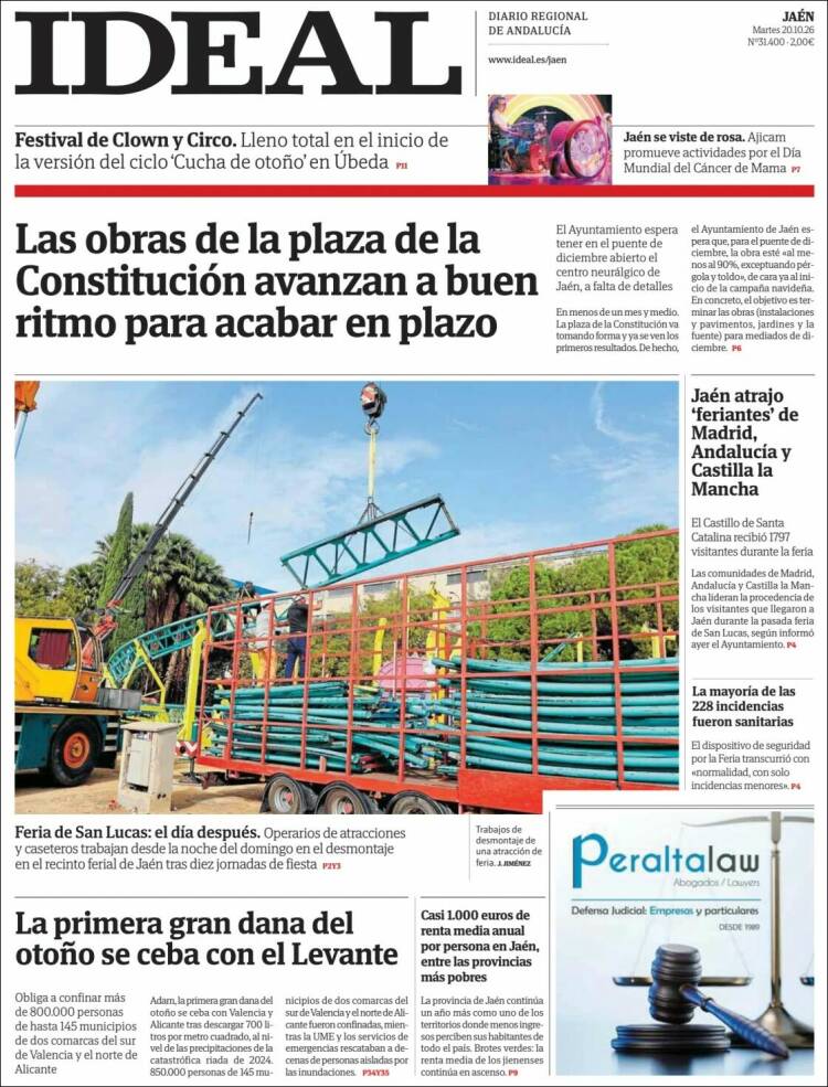 Portada de El Ideal de Jaén (Espa&ntilde;a)