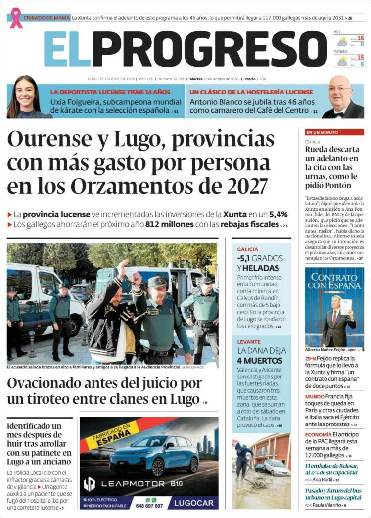 Portada de El Progreso (Espa&ntilde;a)