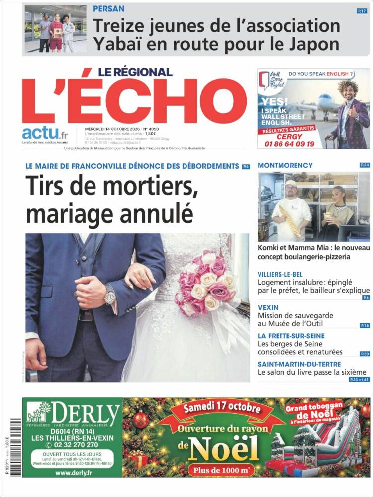 Portada de L'Echo de la Haute-Vienne (Francia)