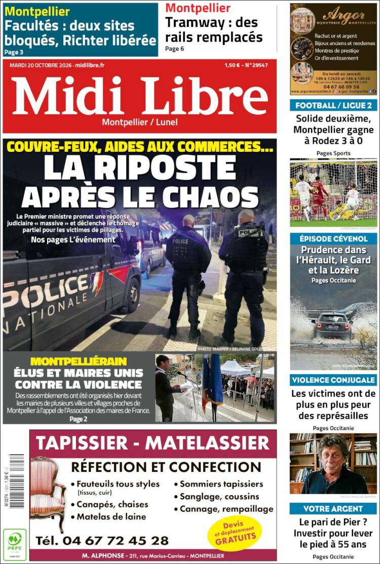 Portada de Midi Libre (France)