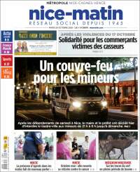 Portada de Nice-Matin (Francia)