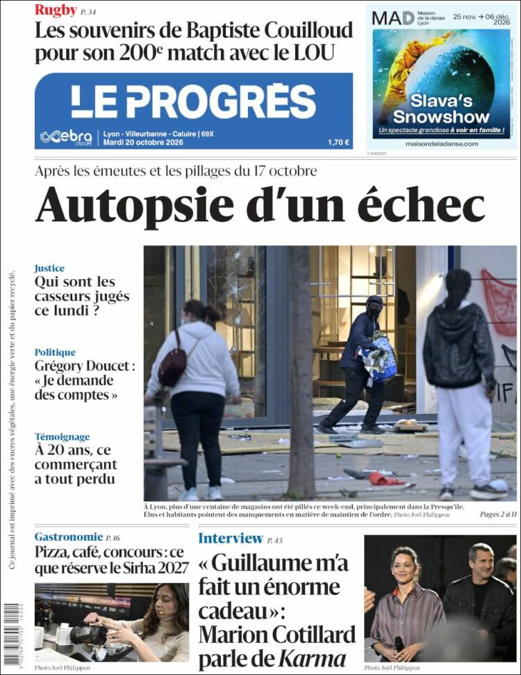 Portada de Progres de Fecamp (Francia)