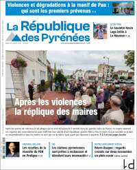 Portada de La République des Pyrénées (Francia)