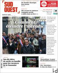 Portada de Sud Ouest (Francia)