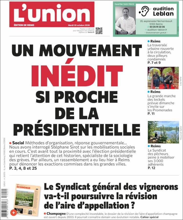Portada de L'Union (France)