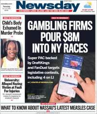 Portada de Newsday (&Eacute;tats-Unis)
