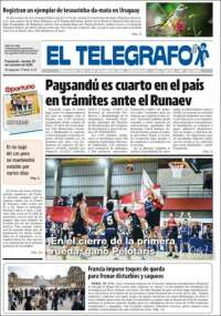 Portada de El Telégrafo (Uruguay)