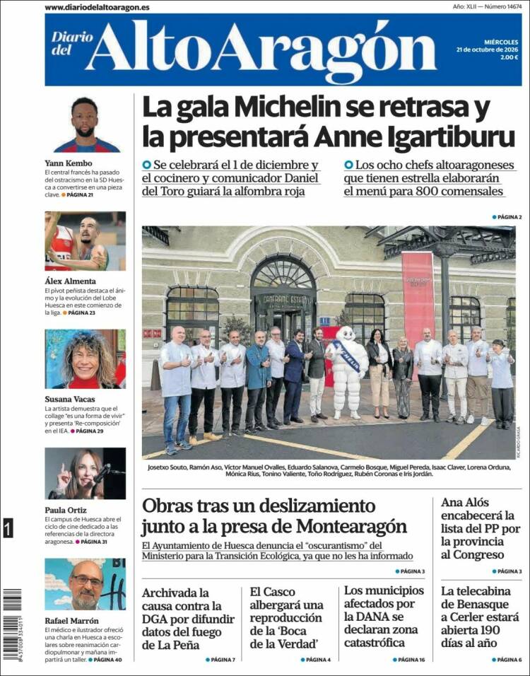 Portada de Diario del AltoAragón (Espa&ntilde;a)