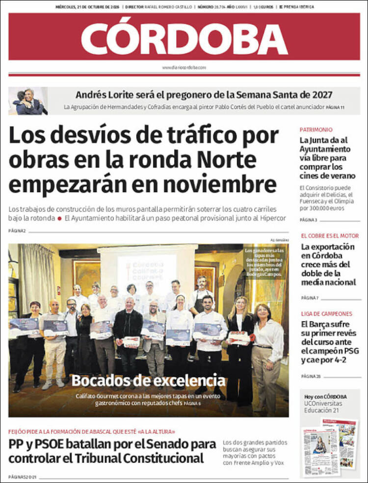 Portada de Diario de Córdoba (Spain)