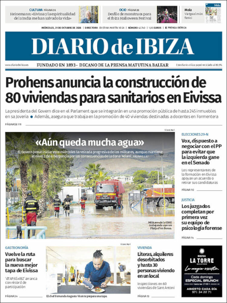 Portada de Diario de Ibiza (Spain)