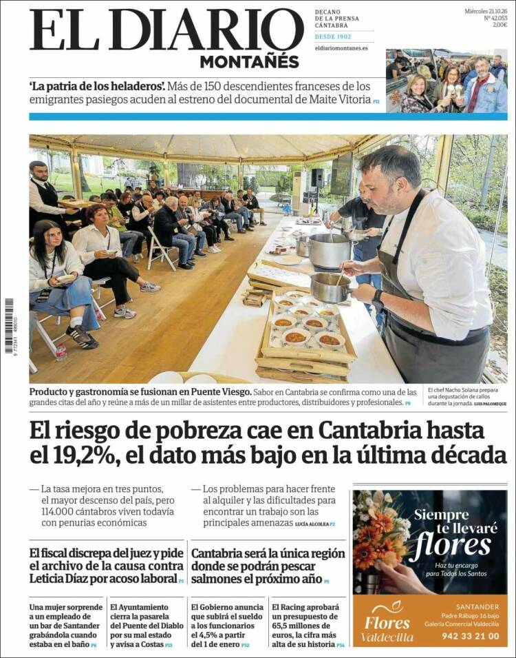 Portada de El Diario Montañés (Spain)
