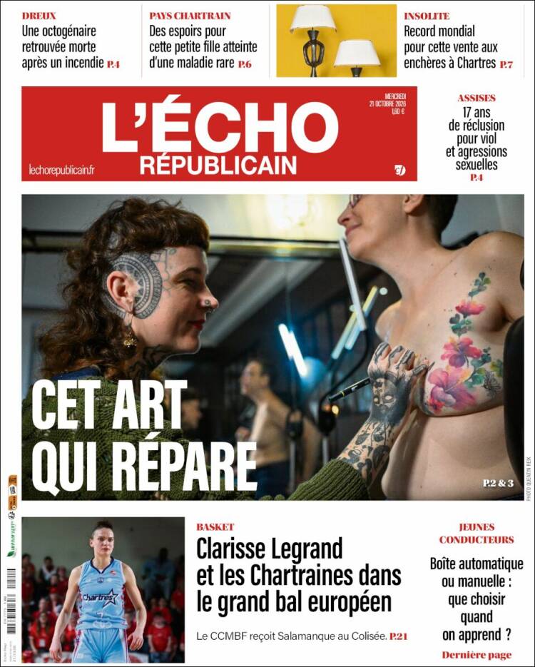 Portada de L'Echo Républicain (France)
