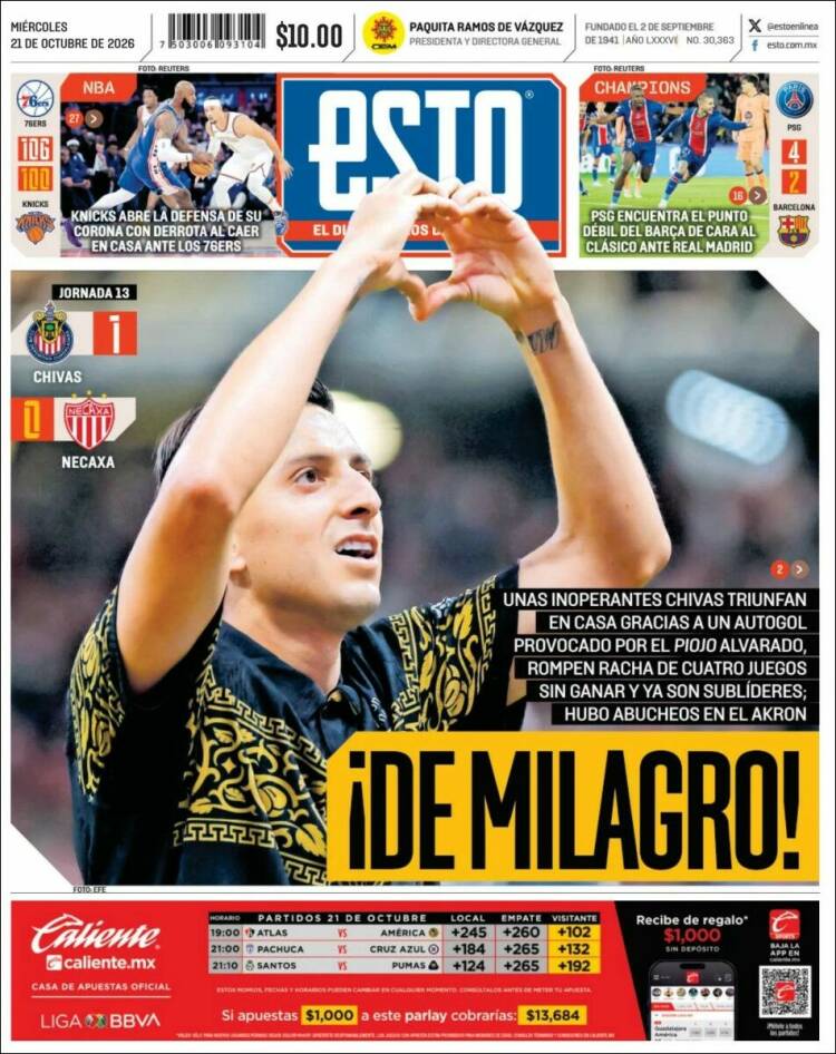 Portada de Esto (Mexico)