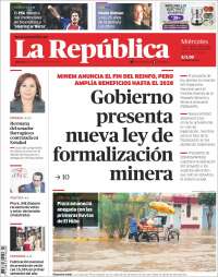 Portada de La Republica (P&eacute;rou)