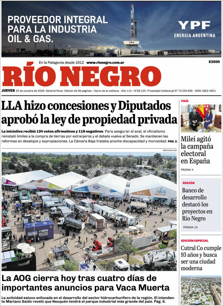 Portada de Rio Negro (Argentina)