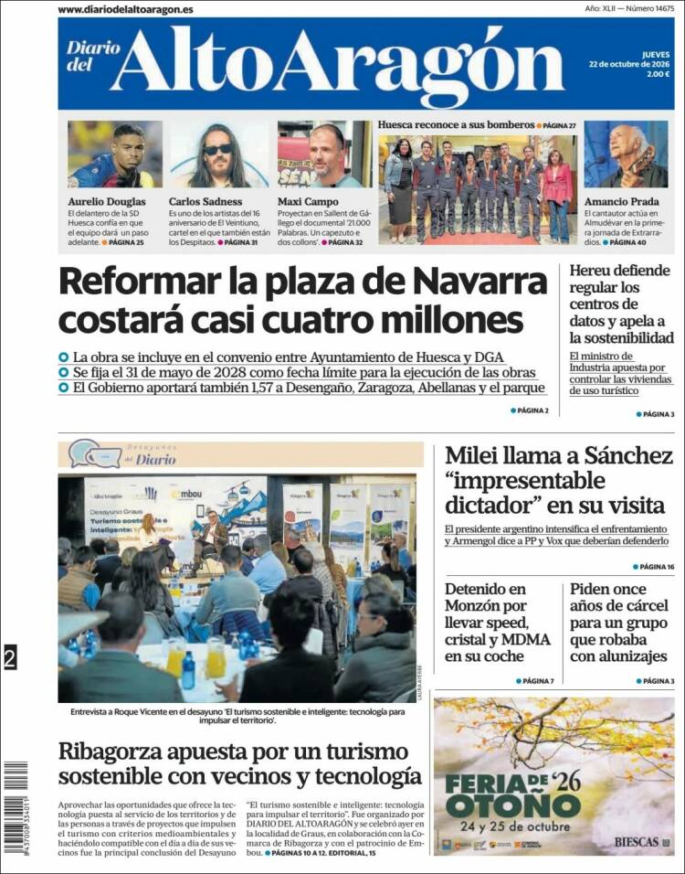 Portada de Diario del AltoAragón (Espa&ntilde;a)