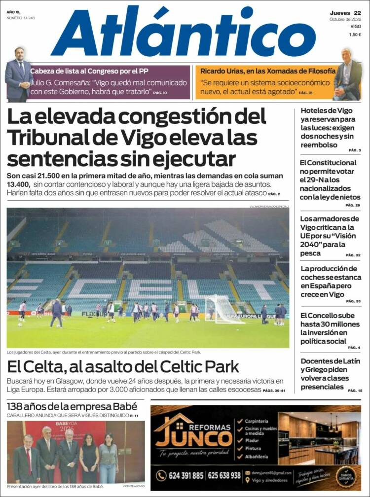 Portada de Atlántico Diario (Espa&ntilde;a)