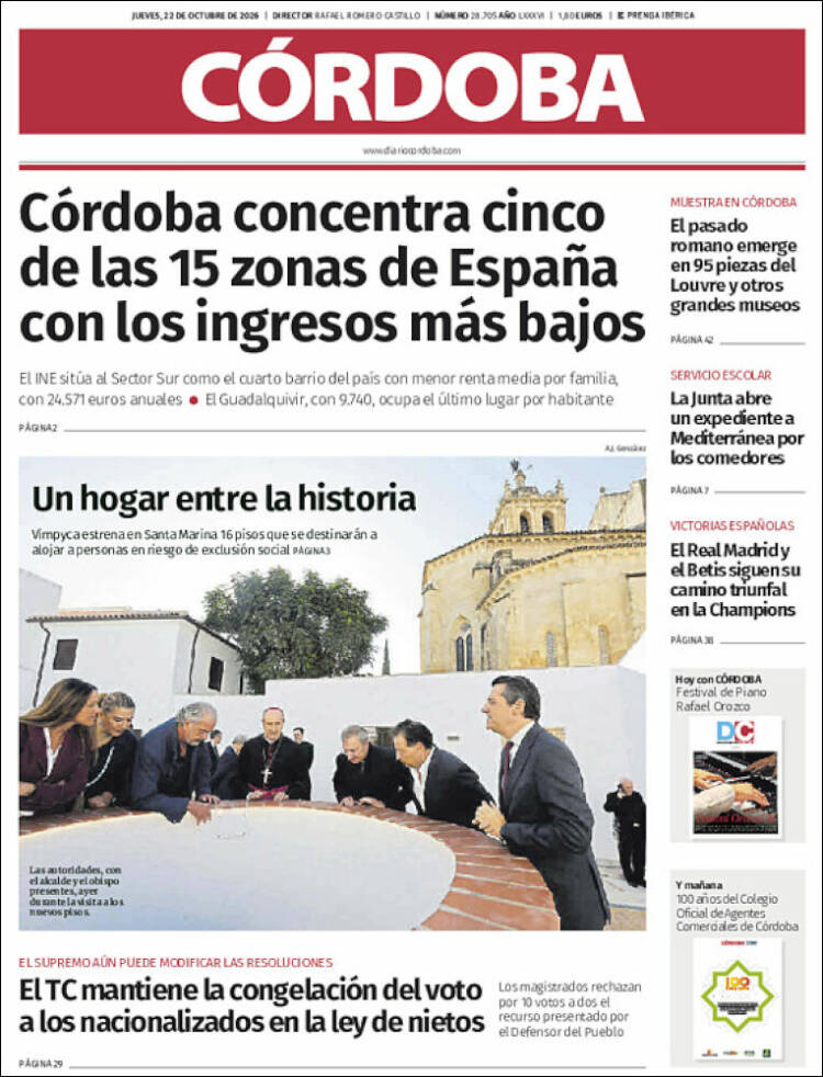 Portada de Diario de Córdoba (Espa&ntilde;a)