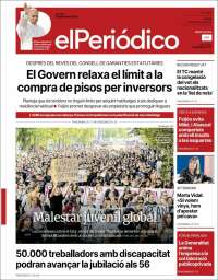 Portada de El Periódico de Catalunya (Espa&ntilde;a)