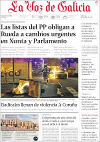 Portada de La Voz de Galicia (Spain)
