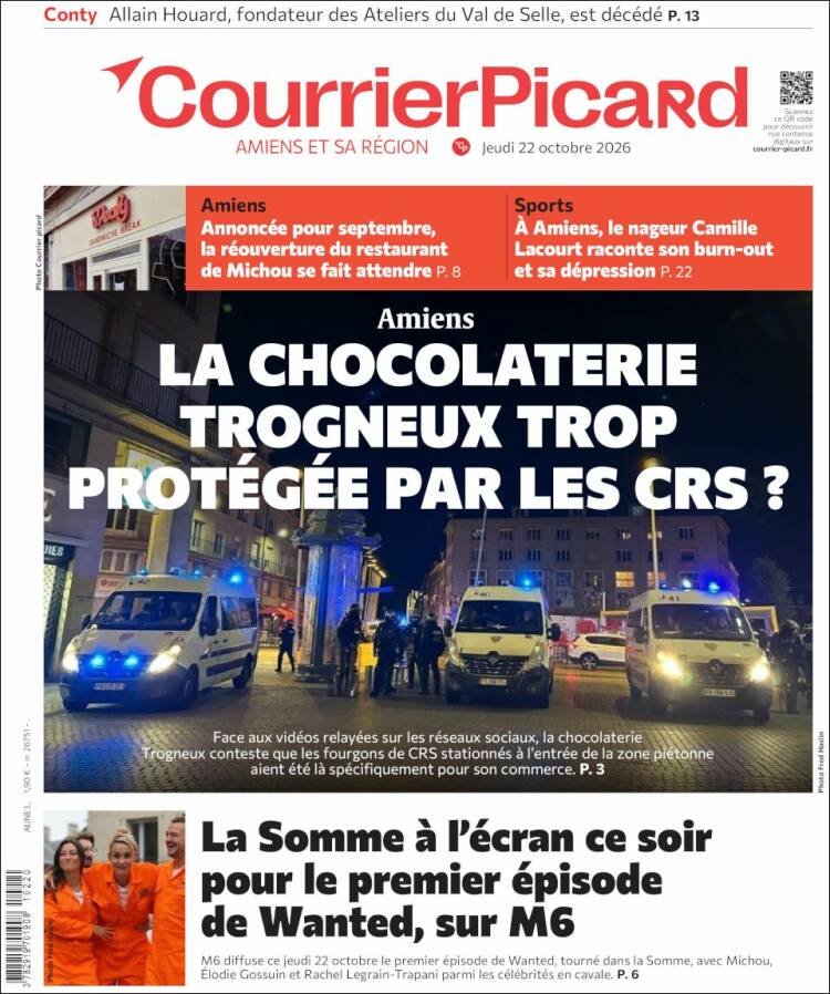 Portada de Courrier Picard (France)