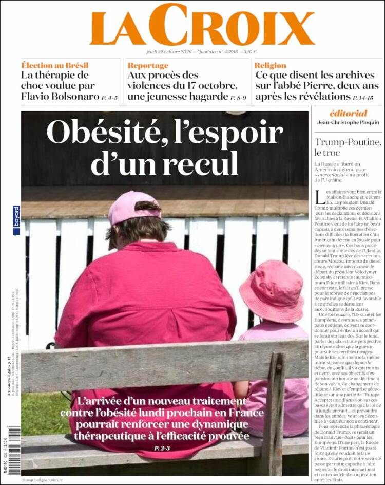 Portada de La Croix (France)