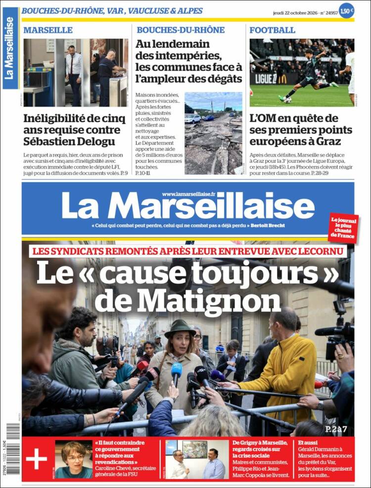 Portada de La Marseillaise (France)