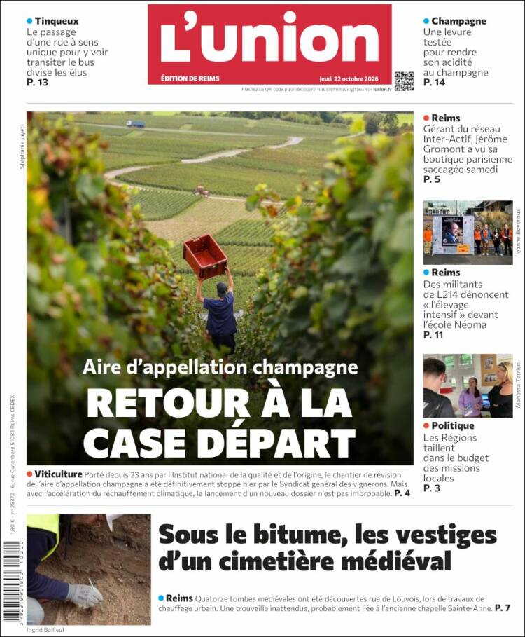 Portada de L'Union (Francia)