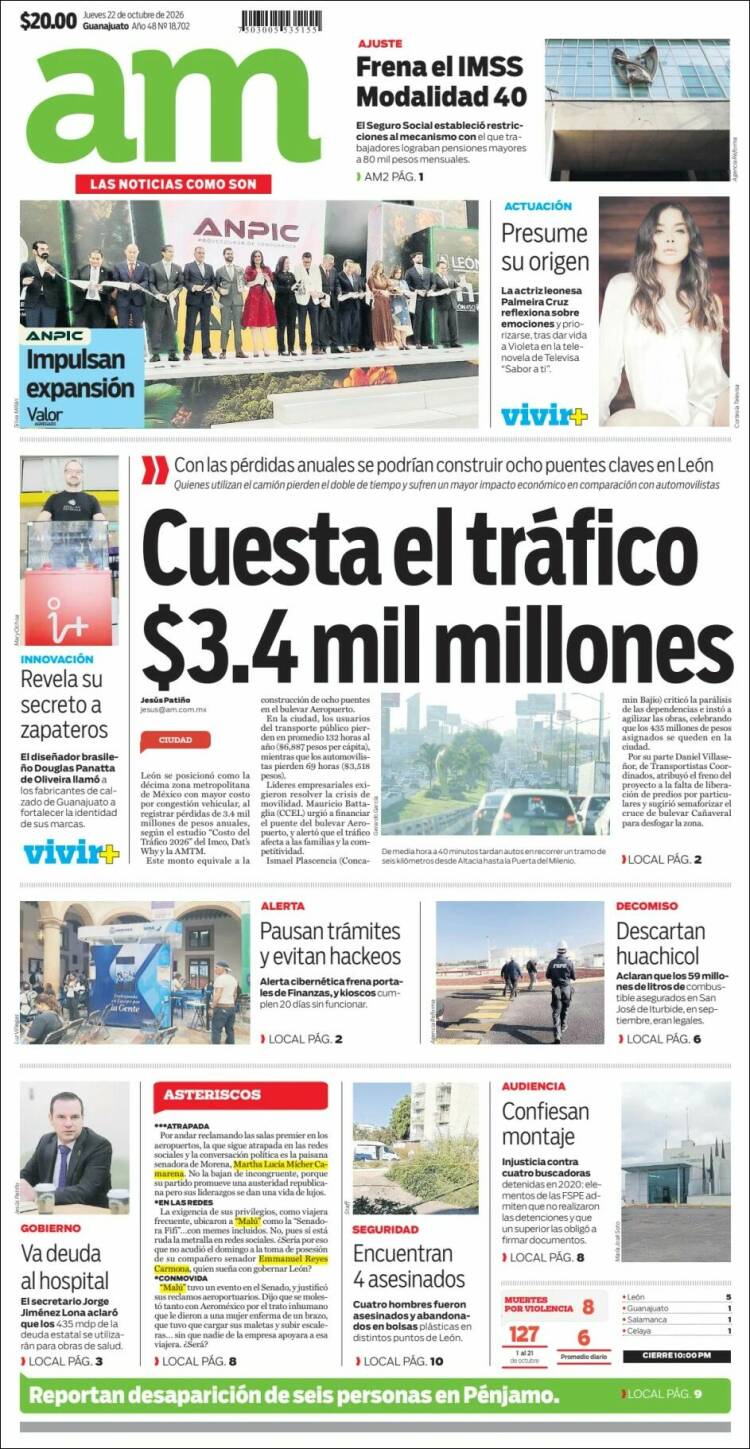 Portada de Al Día A.M. (Mexico)
