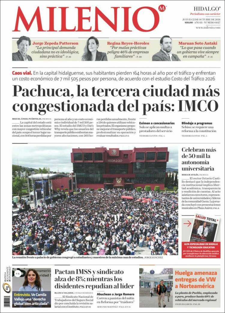 Portada de Milenio de Hidalgo (Mexico)