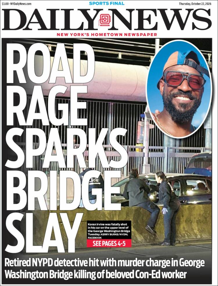 Portada de Daily News - New York (USA)