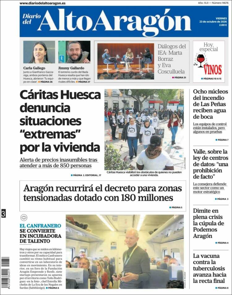 Portada de Diario del AltoAragón (Espa&ntilde;a)