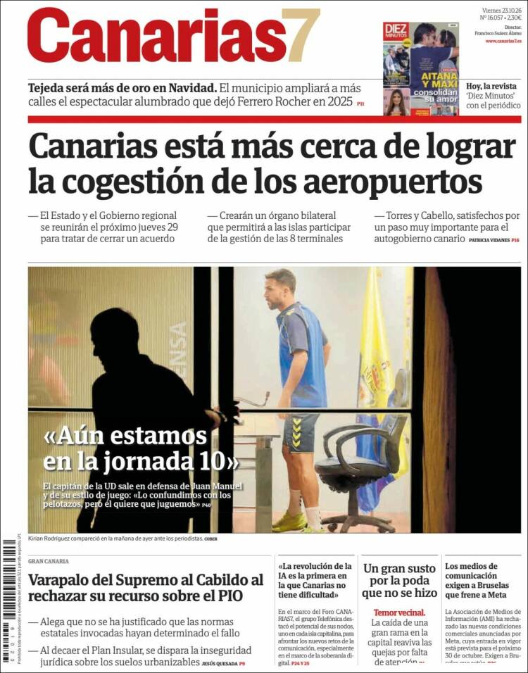 Portada de Canarias 7 (Espa&ntilde;a)