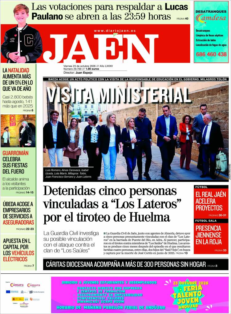 Portada de Diario Jaén (Espa&ntilde;a)