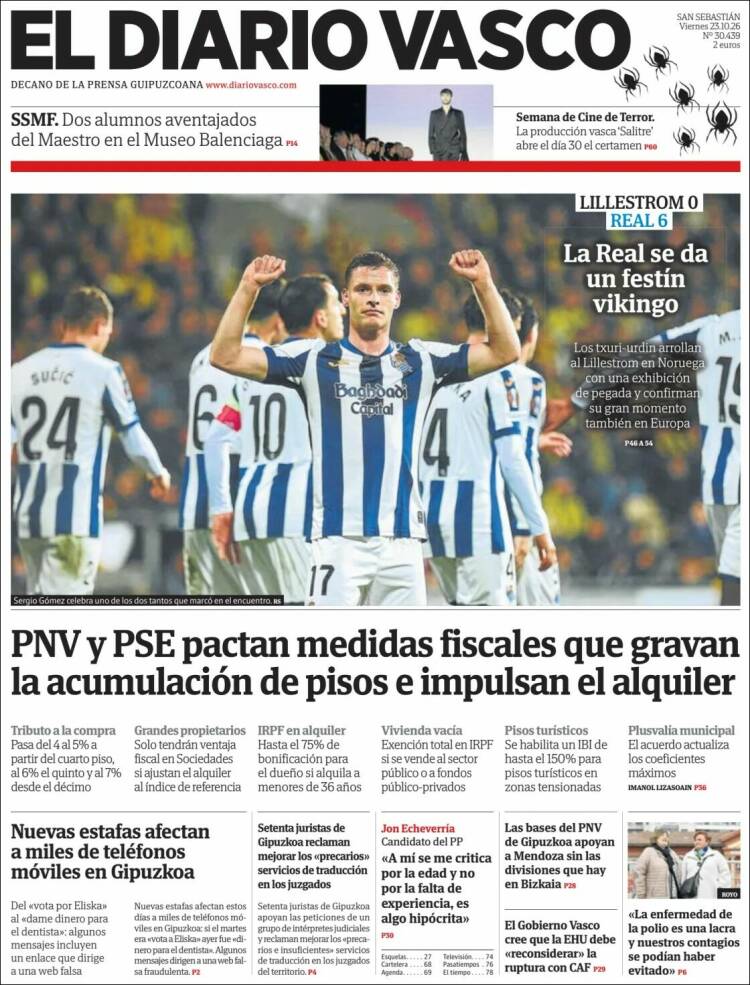 Portada de Diario Vasco (Espa&ntilde;a)