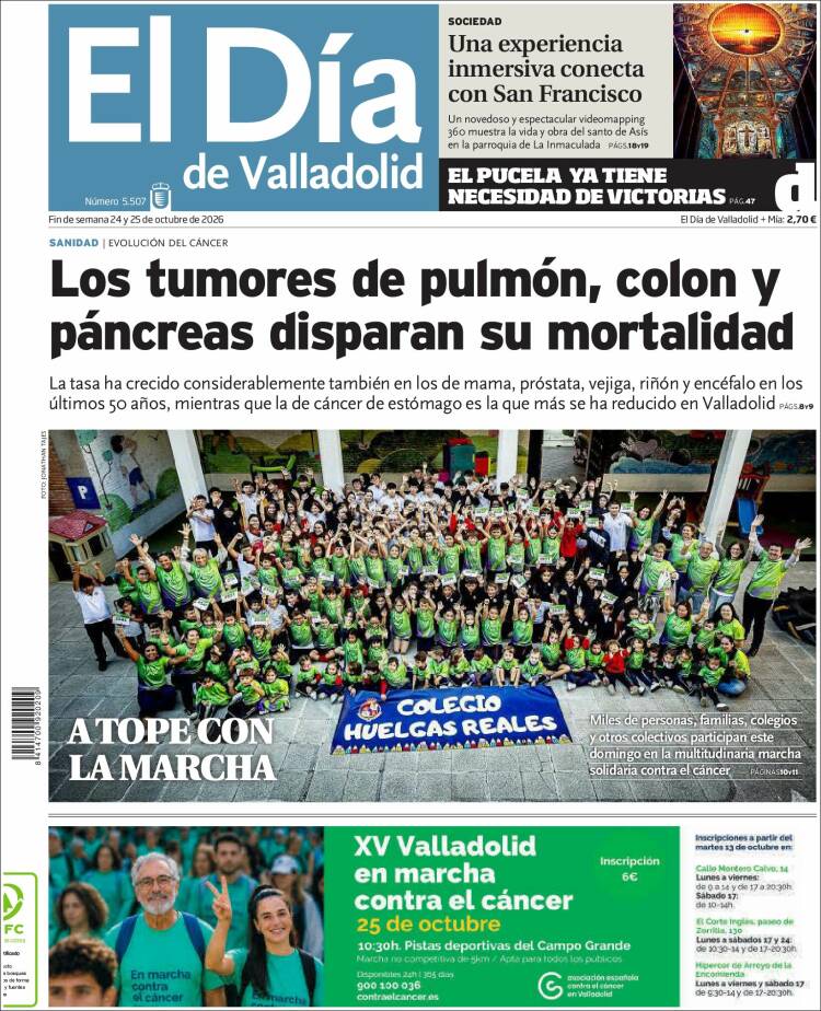 Portada de El Día de Valladolid (Spain)