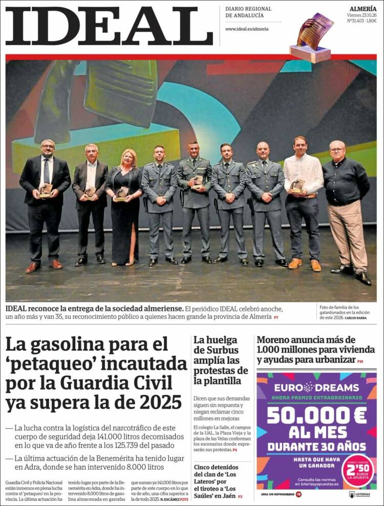 Portada de Ideal Almeria (Espa&ntilde;a)