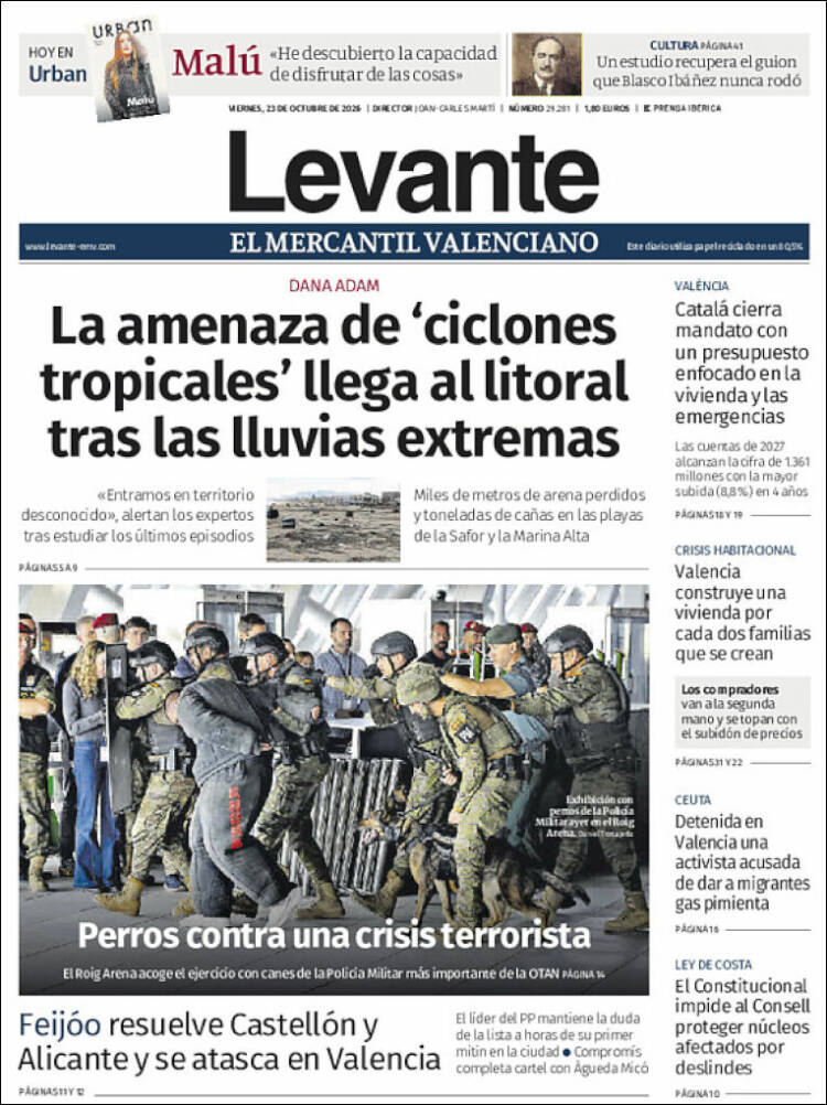 Portada de Levante (Espa&ntilde;a)