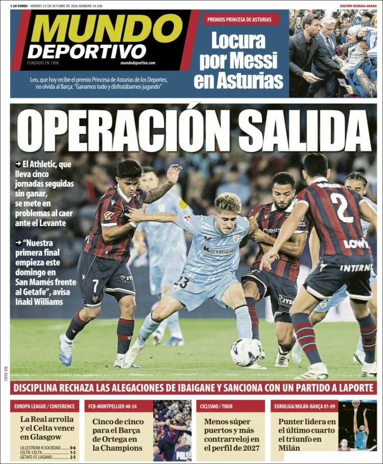 Portada de Mundo Deportivo Bizkaia (Espa&ntilde;a)