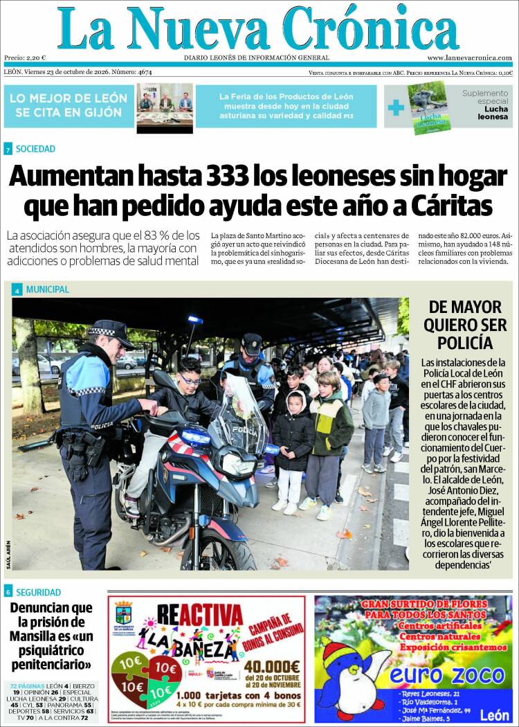 Portada de La Nueva Crónica (Espa&ntilde;a)